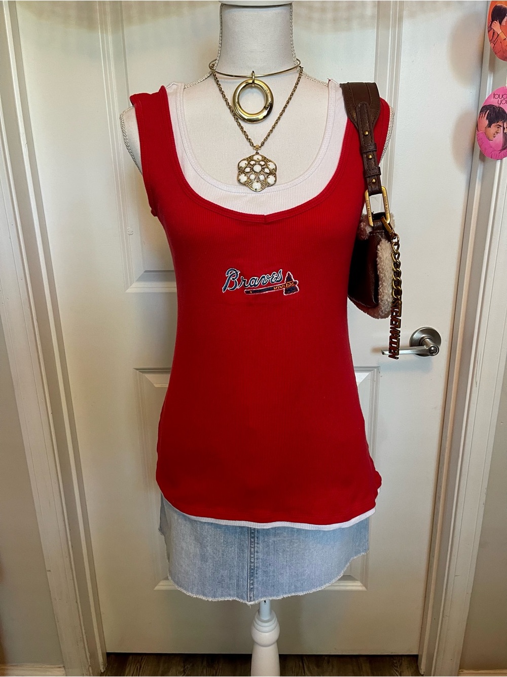 MLB : Atlanta Braves Ribbed Tank Top!! - Picture 2 of 7